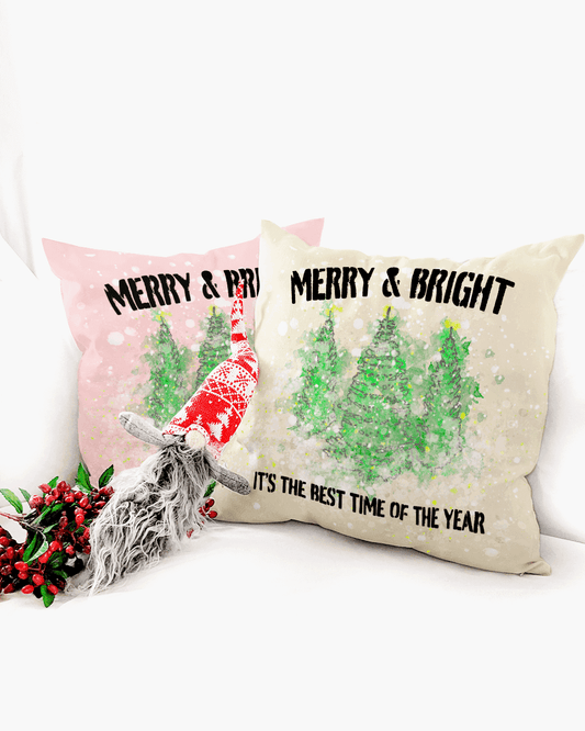 Snowy Christmas Trees Holiday Decorative Throw Pillows, Shop Li-Jacobs, Team Li-Jacobs