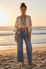 CHILL Pleat Straight Ankle Jeans | Hey Joanie – Final Sale, Jeans, $ 43.99, A Moment Of Now™