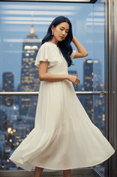 Umgee Textured Tiered Midi Dress with Side Pockets | Boutique In USA, Dresses, $ 69.00, A Moment Of Now™