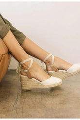 D-Alondra Espadrille Lace Up Wedged Sandals, Sandals, $ 65.00, A Moment Of Now™