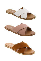 GATETH-22 Casual Slide Flat Sandals | Ultimate Comfort, Sandals, $ 35.00, A Moment Of Now™