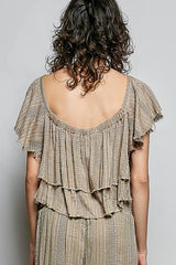 POL Off-Shoulder Ruffle Crop Top, Tops, $ 49.00, A Moment Of Now™