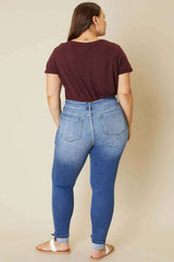 Plus High Rise Button Fly Ankle Skinny Jeans, Jeans, $ 77.95, A Moment Of Now™