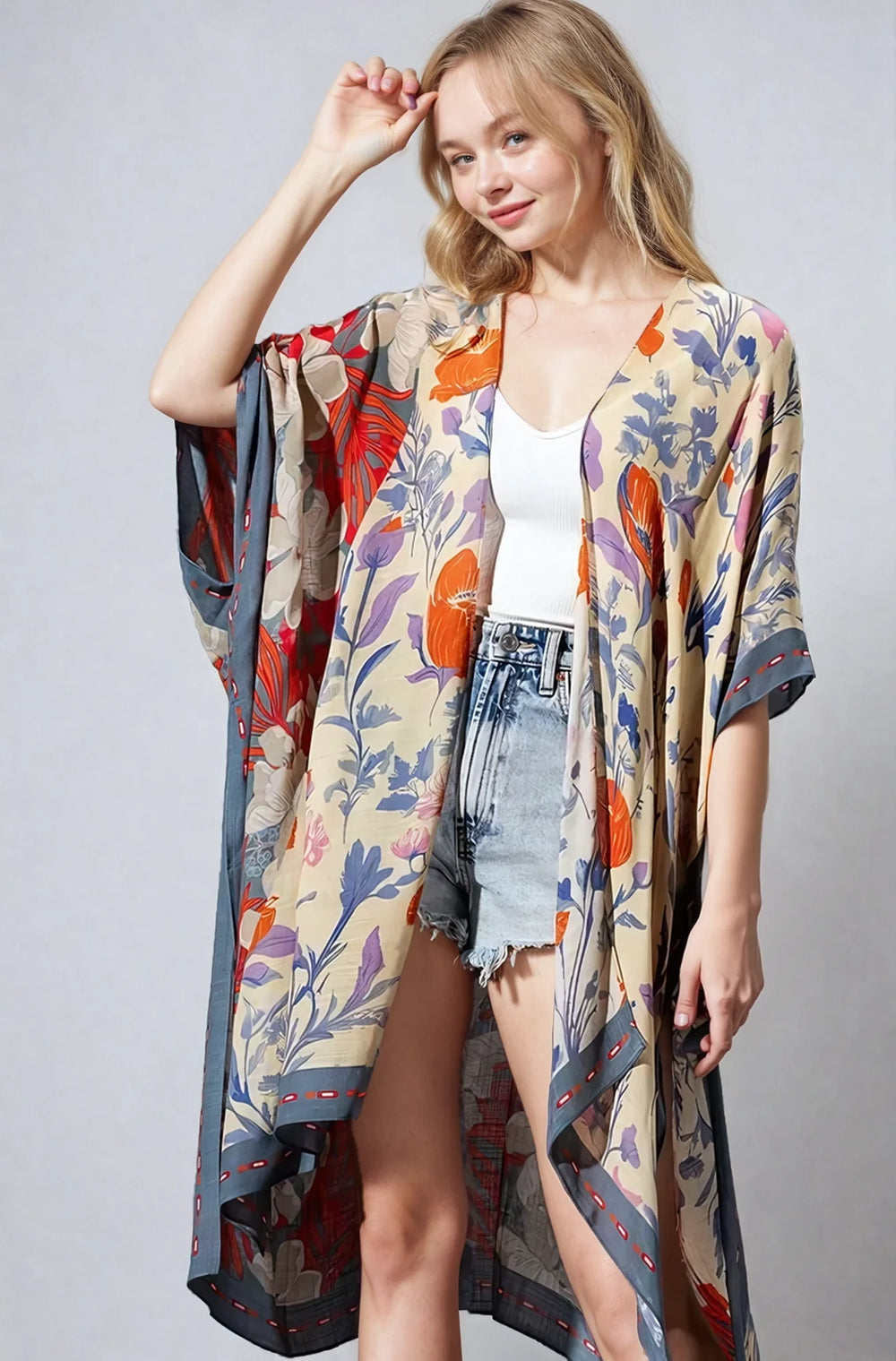 Wildflower Harmony Kimono | Boutique In USA, Clothing, $ 39.00, A Moment Of Now™