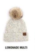 CC Cozy Marled Pom Beanie Hat - Stylish & Warm, Beanies, $ 35.00, A Moment Of Now™