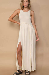 Chic Cream White Sleeveless Maxi Dress, Dresses, $ 63.00, A Moment Of Now™