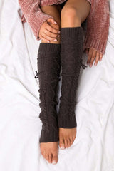 Super Cute Cable Knit Tie Leg Warmers | Cozy Style, Leg Warmers, $ 23.00, A Moment Of Now™