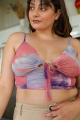 Plus Size Tie Dye Mesh Keyhole Brami Top - Chic & Unique, Tops, $ 31.95, A Moment Of Now™