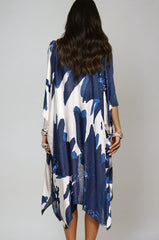 Ocean Bloom Kimono Wrap Navy | Boutique In USA, Clothing, $ 36.00, A Moment Of Now™