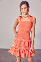 Summer Smocked Tiered Mini Dress | Chic & Comfortable, Dresses, $ 65.00, A Moment Of Now™