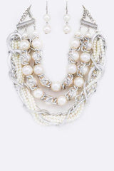 Maximalist Mix Pearls Layer Statement Jewelry Set, jewelry sets, $ 55.00, A Moment Of Now™