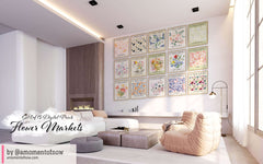 Instant Download: Flower Market Print Set of 15, Flower Market Poster, Maximalist Decor, Botanical Wall Art, Posters, Prints, & Visual Artwork, $ 10.00, A Moment Of Now™