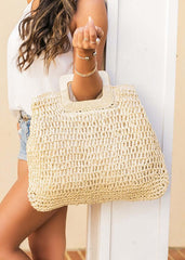 Stylish Oversized Straw Tote - Perfect for Any Occasion, Totes, $ 42.00, A Moment Of Now™