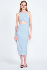 Waist Cutout Spaghetti Strap Midi Dress, Dresses, $ 87.95, A Moment Of Now™