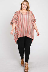 Colorful Oversized Strip Poncho for Adventurous Women, Ponchos, $ 66.95, A Moment Of Now™