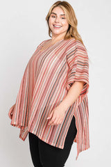 Colorful Oversized Strip Poncho for Adventurous Women, Ponchos, $ 66.95, A Moment Of Now™