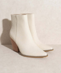 Oasis Society Sonia - Western Ankle Boots in Brown/Off White, Ankle Boots, $ 77.95, A Moment Of Now™