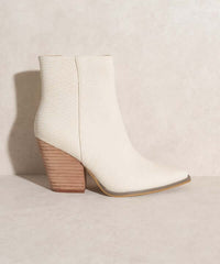 Oasis Society Sonia - Western Ankle Boots in Brown/Off White, Ankle Boots, $ 77.95, A Moment Of Now™