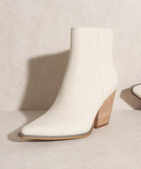 Oasis Society Sonia - Western Ankle Boots in Brown/Off White, Ankle Boots, $ 77.95, A Moment Of Now™