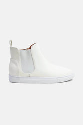 White Faux Suede High Top Sneakers | Stylish Comfort, Sneakers, $ 35.00, A Moment Of Now™
