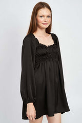 BABY DOLL MINI DRESS WITH RUFFLE DETAIL, Dresses, $ 68.00, A Moment Of Now™
