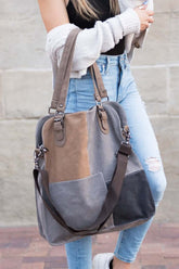 Urban Colorblock Messenger Bag - Chic & Functional, Handbags, $ 75.95, A Moment Of Now™