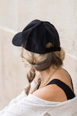 Black/Cream/Taupe Velour Ball Cap - Shop Now!, Caps, $ 38.95, A Moment Of Now™