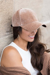 Black/Cream/Taupe Velour Ball Cap - Shop Now!, Caps, $ 38.95, A Moment Of Now™
