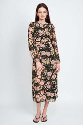 FLORAL PRINT MAXI DRESS, Dresses, $ 75.00, A Moment Of Now™