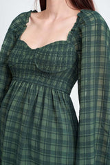 LONG SLEEVE SMOCKED BABU DOLL DRESS, Dresses, $ 101.95, A Moment Of Now™