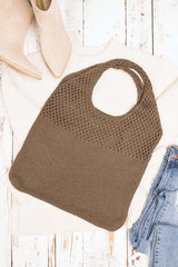 Neutral Colors Soft Knit Woven Hobo Shoulder Bag, Shoulder Bags, $ 42.95, A Moment Of Now™