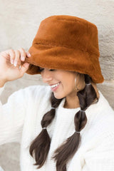 Soft Plush Fur Bucket Hat - Comfort & Style, Bucket Hats, $ 35.00, A Moment Of Now™