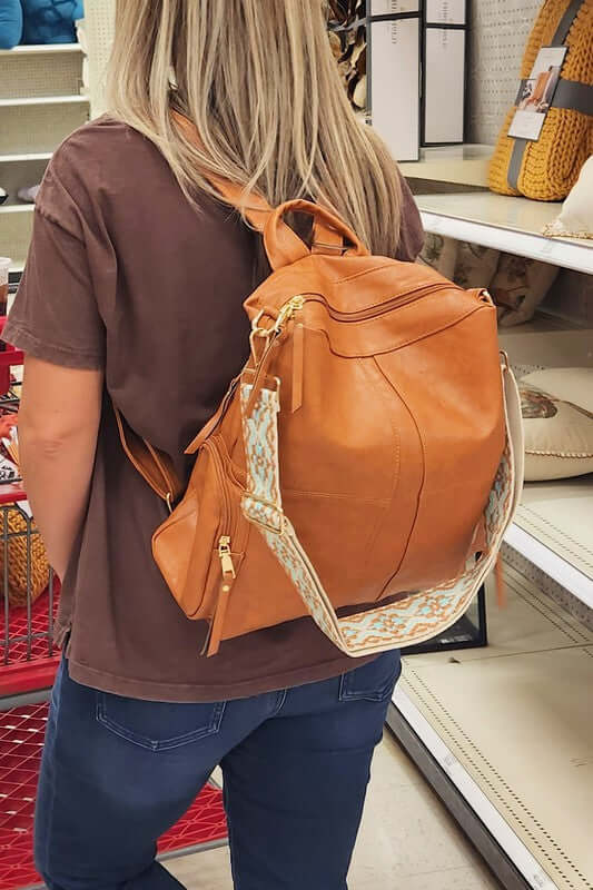 Charis Convertible Vegan Leather Backpack 2 Straps, Backpacks, $ 62.50, A Moment Of Now™