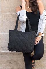 Puffy Quilted Tote Shoulder Bag - Fashion Meets Function, Shoulder Bags, $ 53.95, A Moment Of Now™