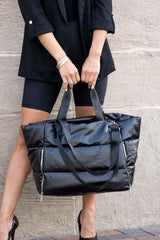 Metallic Puffer Large Tote Bag for Weekend Getaways, Weekenders, $ 64.95, A Moment Of Now™