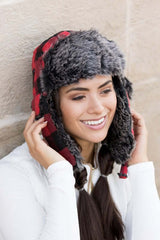 Buffalo Plaid Winter Ear Flap Trapper Hat, Trapper Hats, $ 36.95, A Moment Of Now™