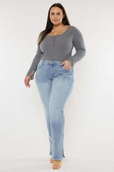 Plus Size Y2K Mid Rise Bootcut Jeans - Stylish Fit, Jeans, $ 81.95, A Moment Of Now™