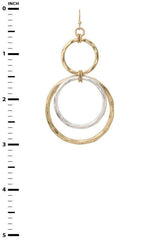Elegant Triple Ring Drop Earrings - Shine Bright, Earrings, $ 18.00, A Moment Of Now™