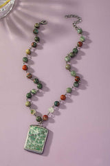Elegant Semi Precious Bead and Pendant Necklace, Necklaces, $ 39.95, A Moment Of Now™