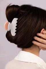 Checker Pattern Hair Claw Clip - Stylish & Functional, , $ 15.00, A Moment Of Now™