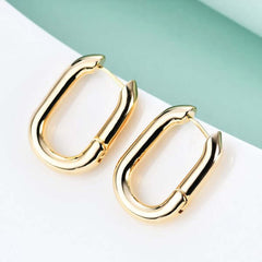 Tata Gold Plated Hoop Earrings - Elevate Your Style, Earrings, $ 50.95, A Moment Of Now™