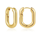 Tata Gold Plated Hoop Earrings - Elevate Your Style, Earrings, $ 50.95, A Moment Of Now™
