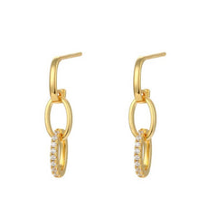 Eva 925 Sterling Silver Ova Hoop Earrings - Dazzle & Shine, Earrings, $ 42.95, A Moment Of Now™