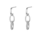 Eva 925 Sterling Silver Ova Hoop Earrings - Dazzle & Shine, Earrings, $ 42.95, A Moment Of Now™