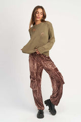 Distressed Oversized Sweater - Trendy & Comfy, Sweaters, $ 65.00, A Moment Of Now™