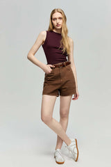 Easy Buckle Shorts | Hey Joanie – High-Rise Denim Shorts, Shorts, $ 88.00, A Moment Of Now™