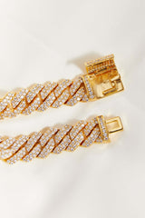 Gold Plated Inlaid Zircon Bracelet - Elevate Your Style, Bracelets, $ 55.00, A Moment Of Now™