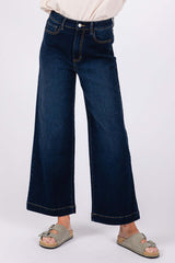 Chic Comfort Denim Blue High Waist Wide Leg Jeans, Jeans, $ 55.00, A Moment Of Now™