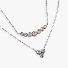 Double-Layer Crystal Necklace, Necklaces, $ 44.90, A Moment Of Now™