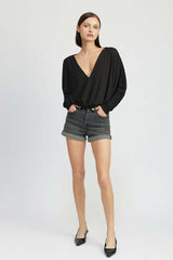 Dolman Twist Front Long Sleeve Top - Bold Style, Tops, $ 55.95, A Moment Of Now™